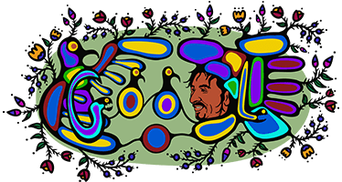 Celebrating Norval Morrisseau (Copper Thunderbird)