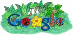 Doodle 4 Google Winner Makenzie Melton's 'Rainforest Habitat'