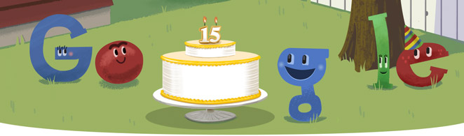 Google 生誕 15 周年