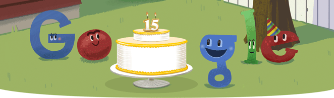Google 生誕 15 周年