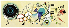 Wassily Kandinsky's 146th Birthday. Courtesy of the Estate of Wassily Kandinsky / ARS. Wassily Kandinsky's 146th Birthday. Courtesy of the Estate of Wassily Kandinsky / ARS.